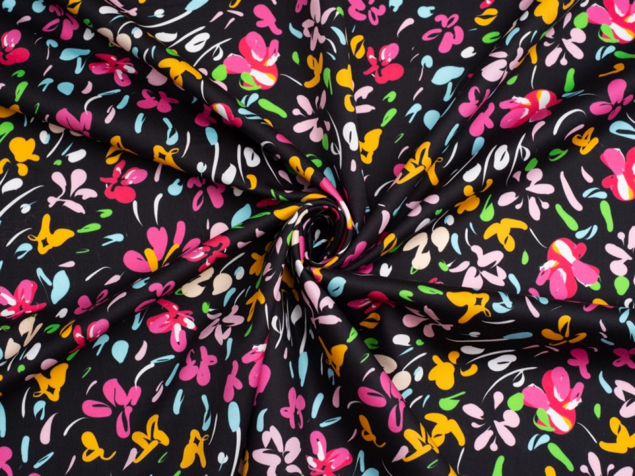 Minerva Exclusive Petal Spray Cotton Sateen Fabric