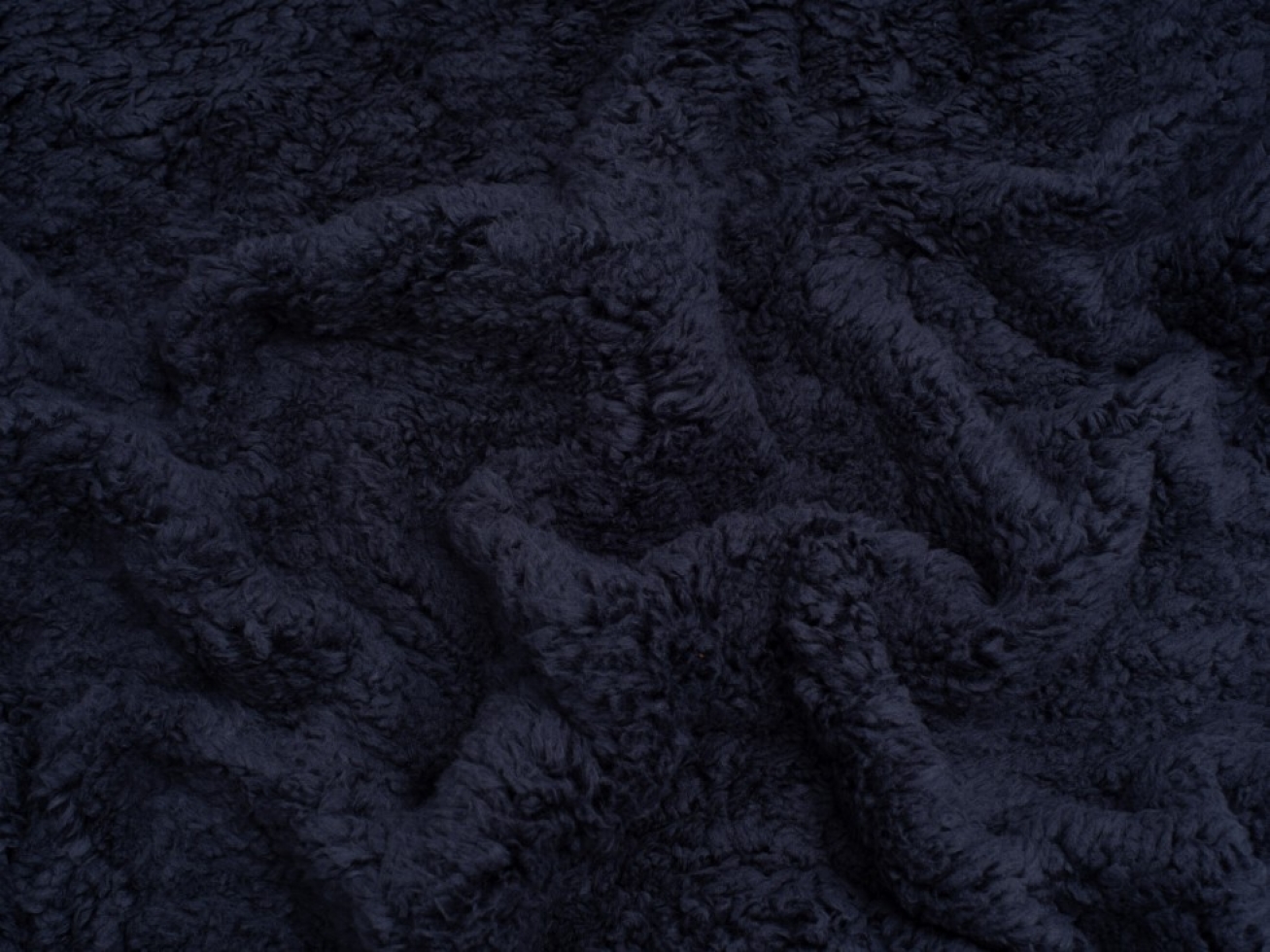 Minerva Core Range Super Soft Shearling Fleece Fur Fabric Midnight