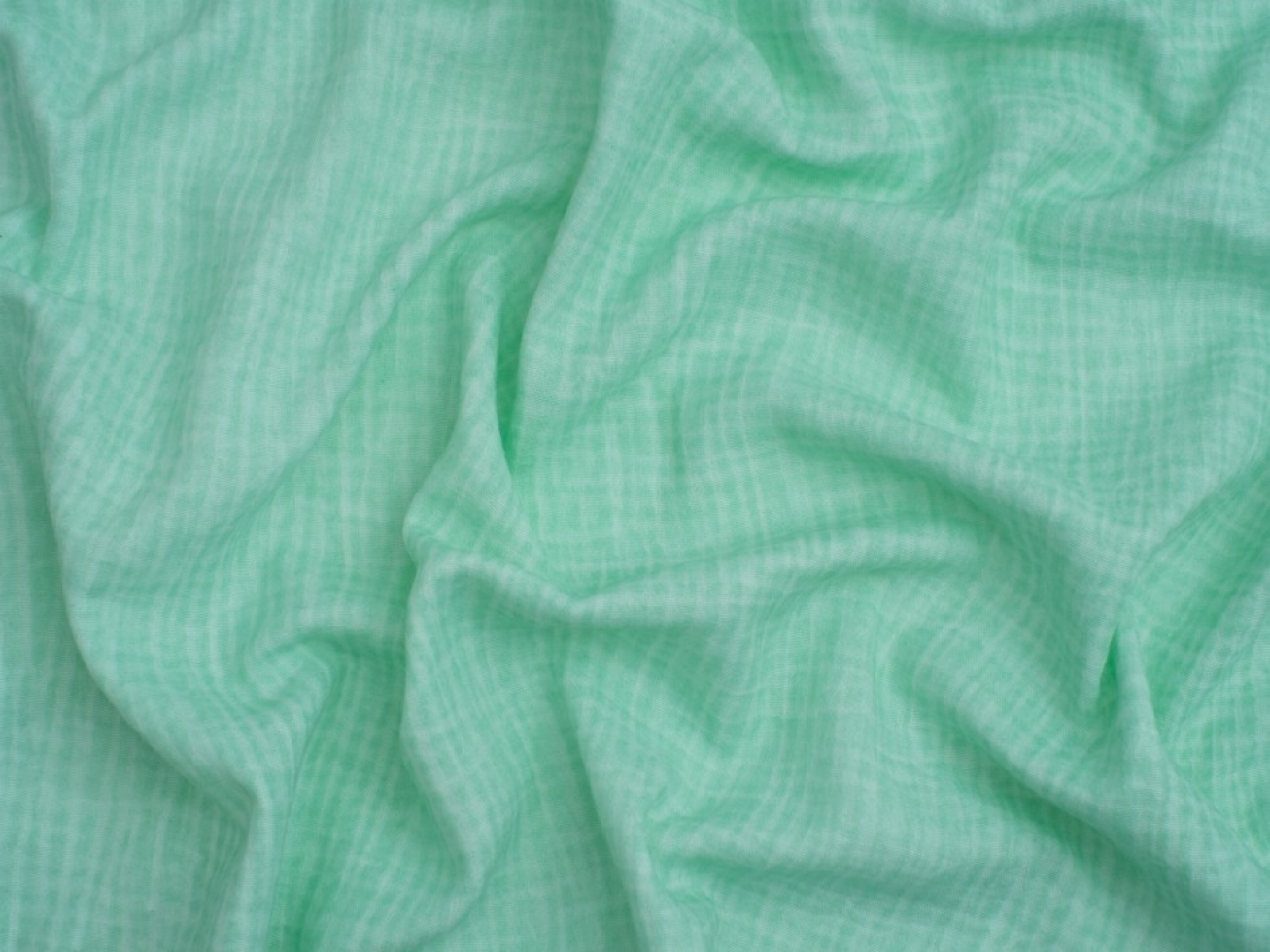 Minerva Core Range Tie Dye Cotton Double Gauze Fabric Bright Turquoise