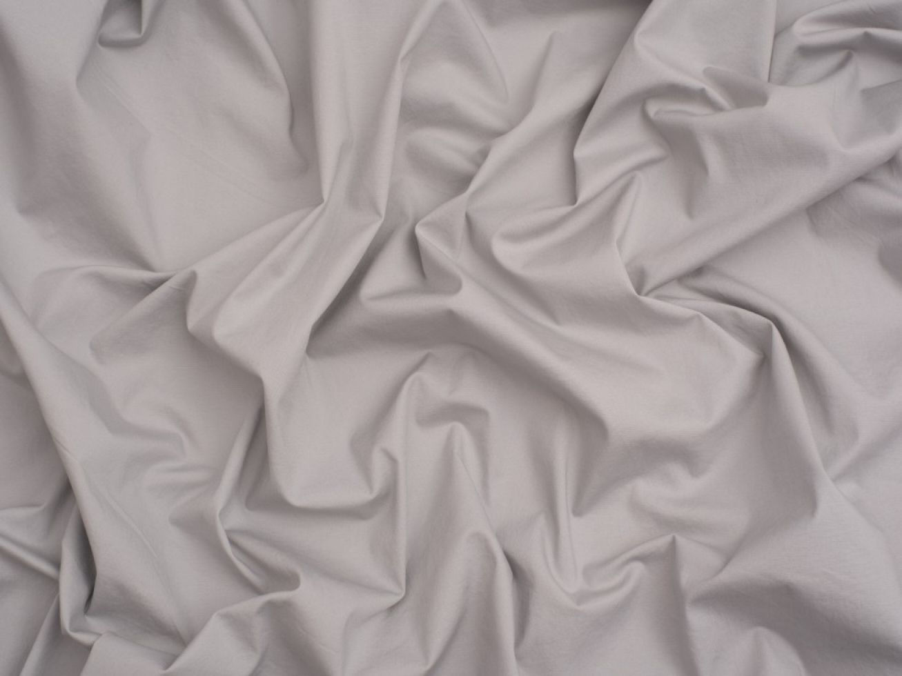 Minerva Core Range Silicone Stretch Woven Cotton Poplin Fabric Silver Grey
