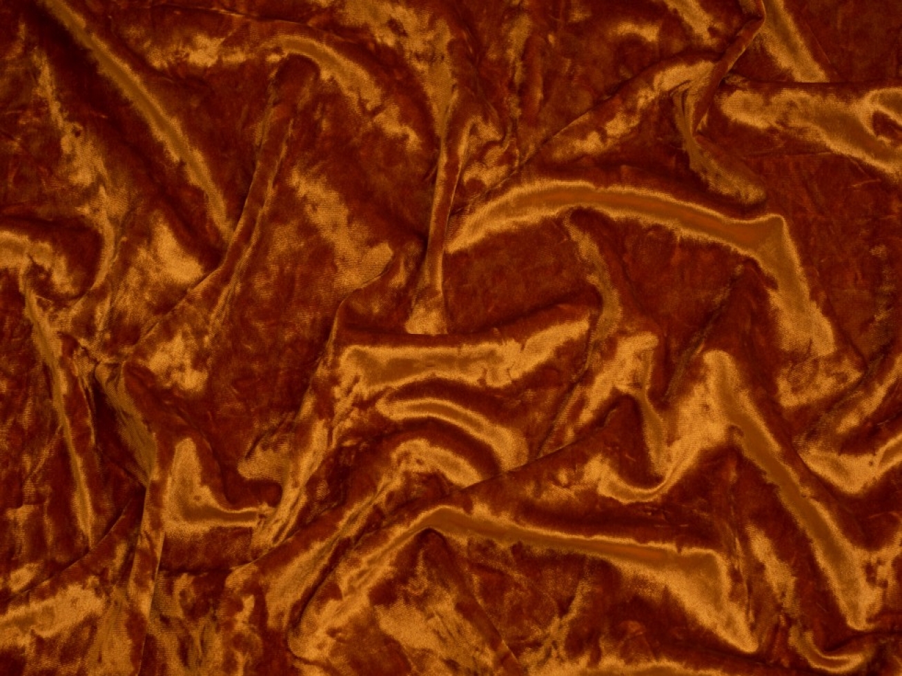 Minerva Core Range Deluxe Crush Velvet Stretch Knit Fabric Rust