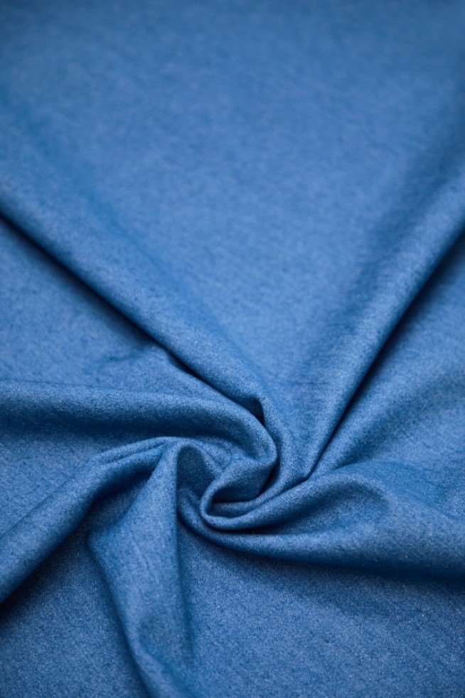 Mind The MAKER 240gsm Etta Washed Denim Fabric Mid Blue