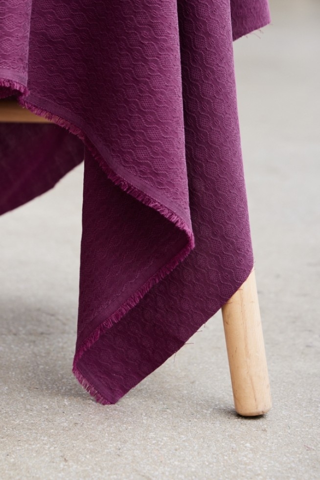 Meet MILK Ruby Tencel Lyocell Jacquard Fabric Cherry