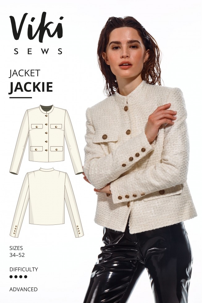 Vikisews Paper Sewing Pattern Jackie Jacket