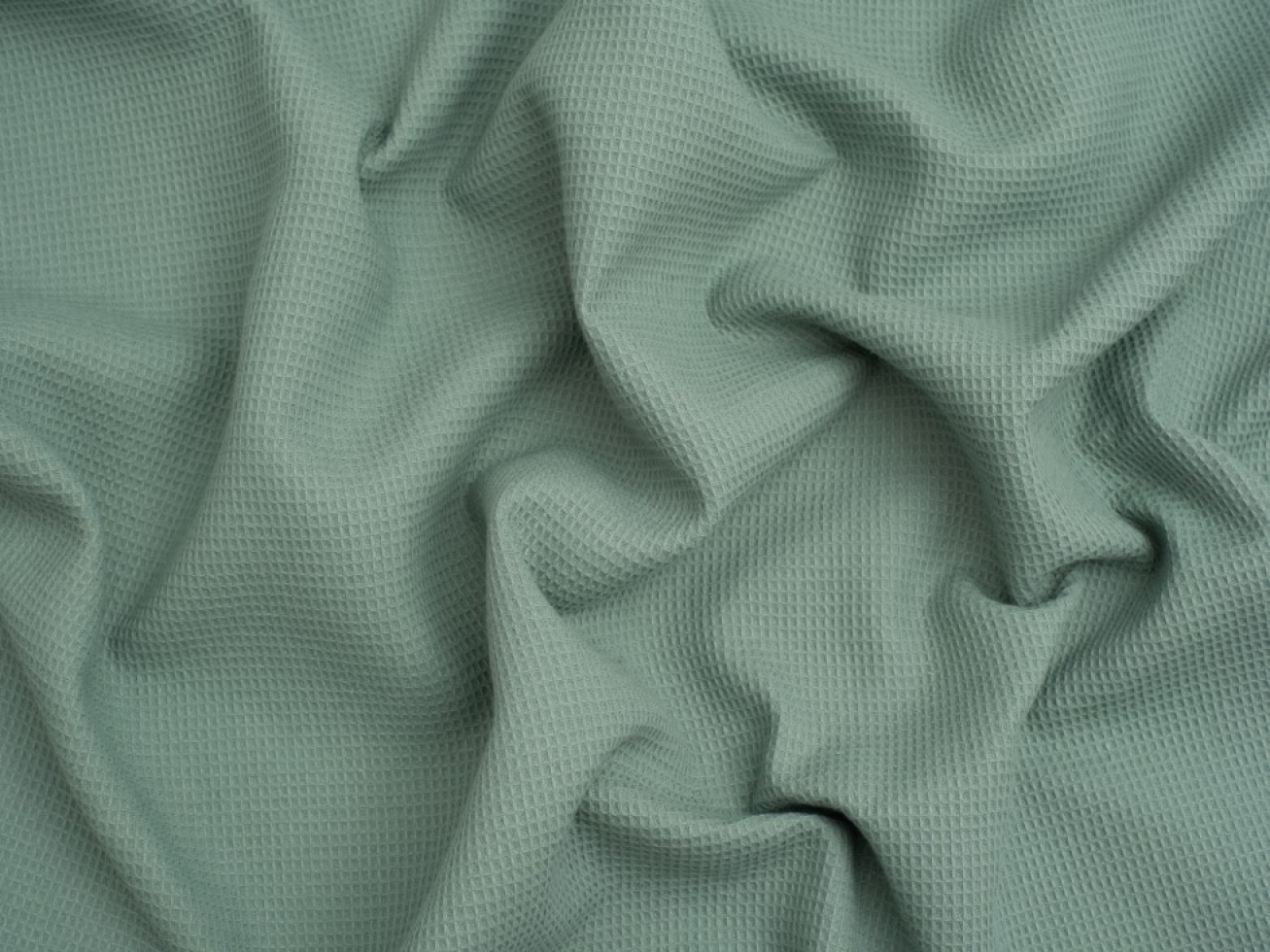 Minerva Core Range Mini Cotton Waffle Fabric Mint Green