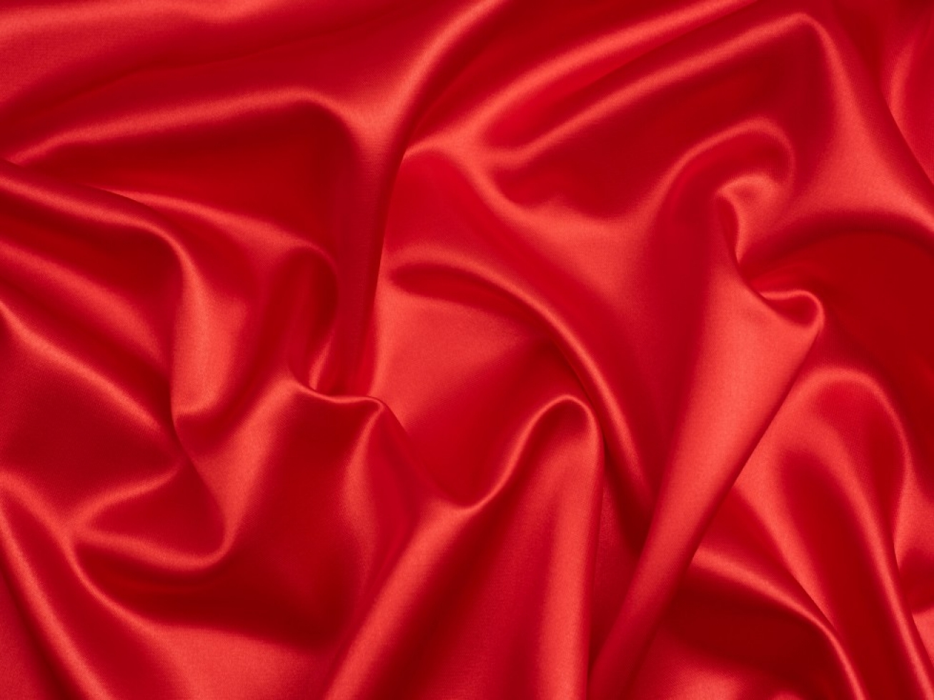 Minerva Core Range Soft Polyester Satin Fabric Scarlet Red