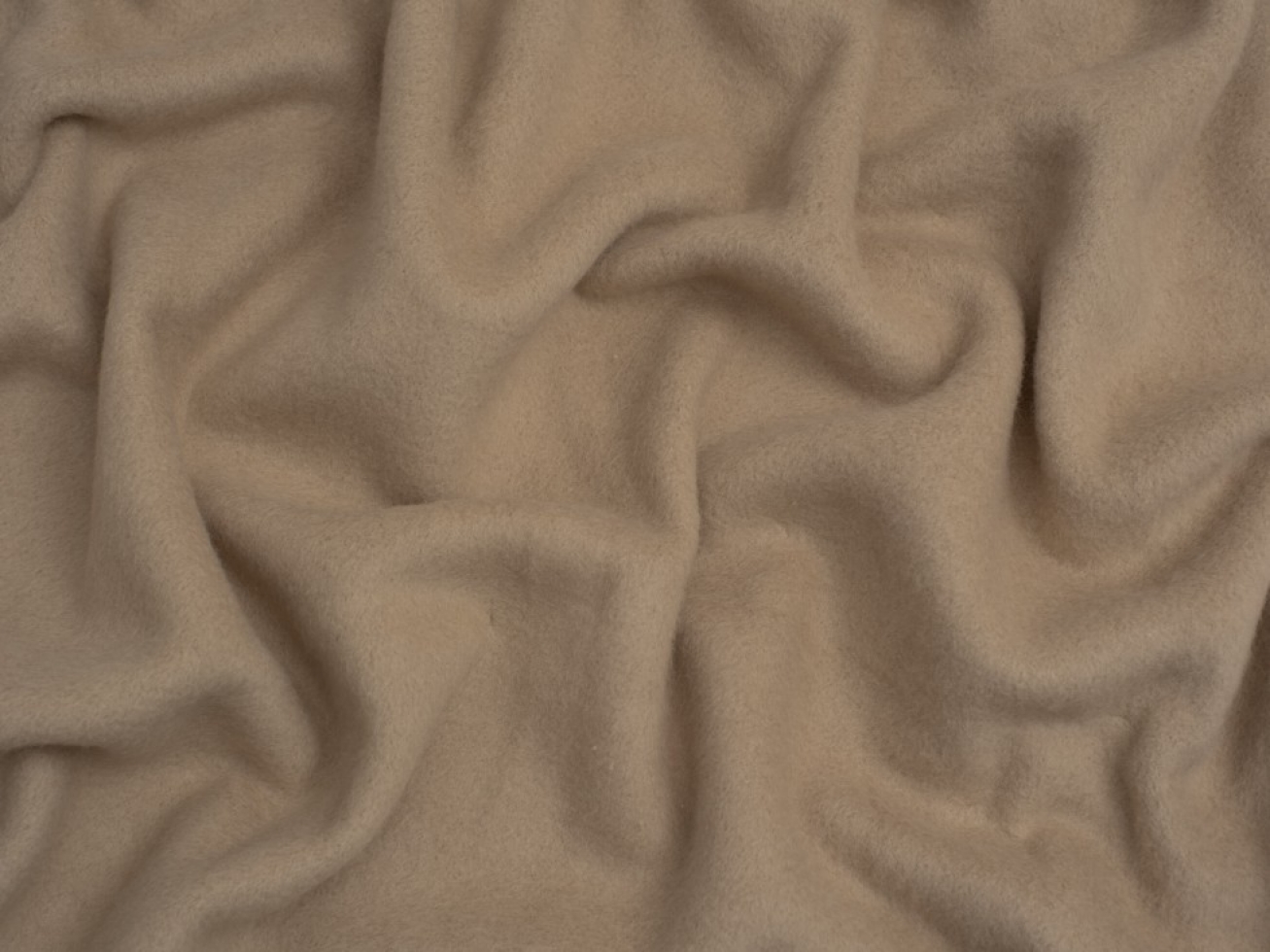 Minerva Core Range 100% Cotton Fleece Fabric Flax
