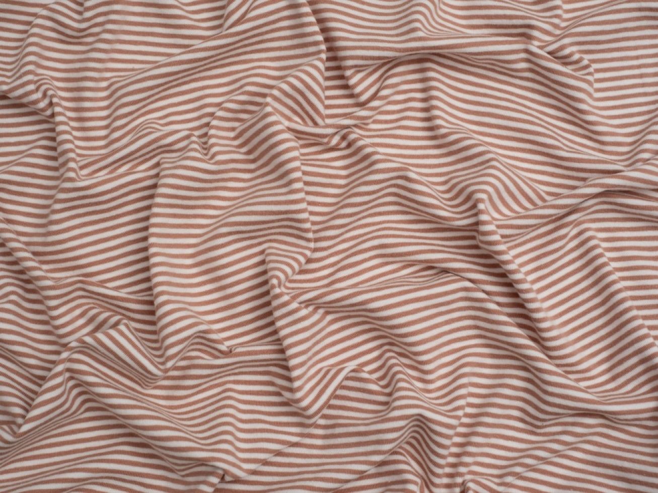 Minerva Core Range Baby Soft Yarn Dyed Cotton Jersey Stretch Knit Fabric Blush