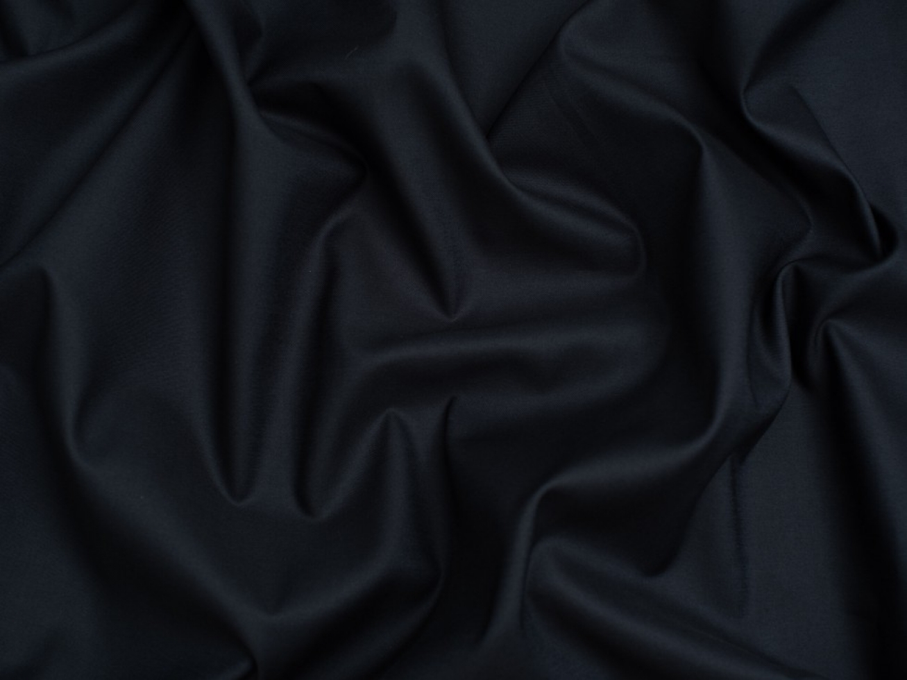 Minerva Core Range Cotton Sateen Fabric Dark Navy