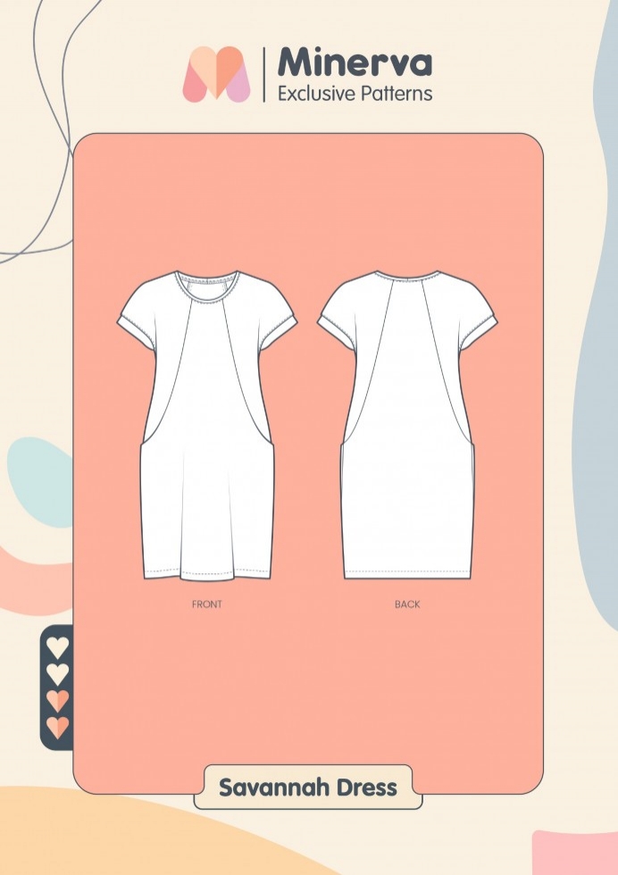 Minerva Exclusive Paper Sewing Pattern Savannah Dress