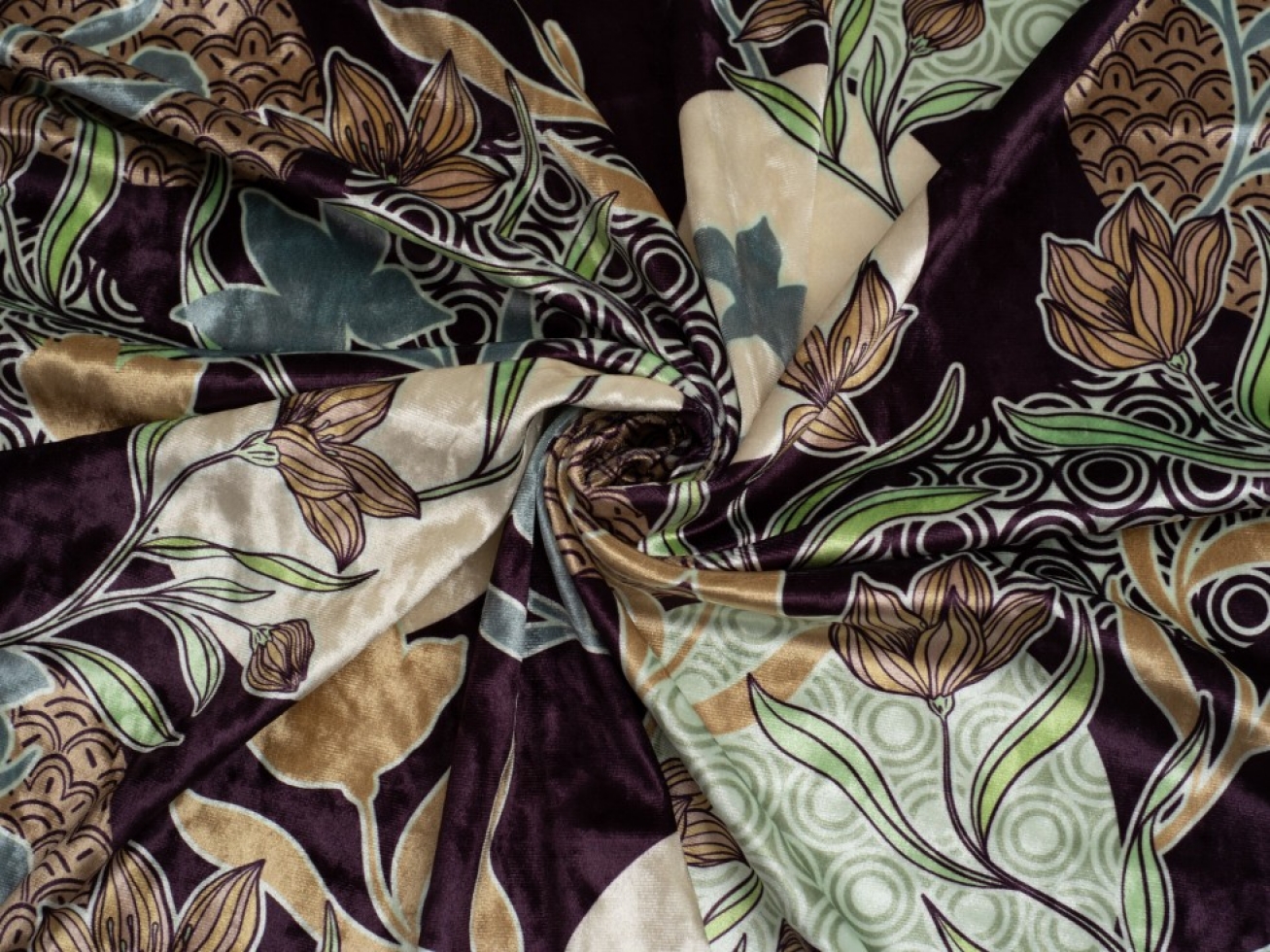 Minerva Exclusive Tranquil Moment Crush Velvet Stretch Knit Fabric