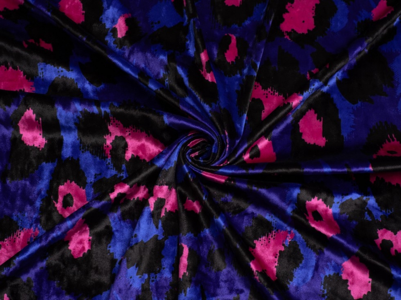 Minerva Exclusive Animal Glow Crush Velvet Stretch Knit Fabric