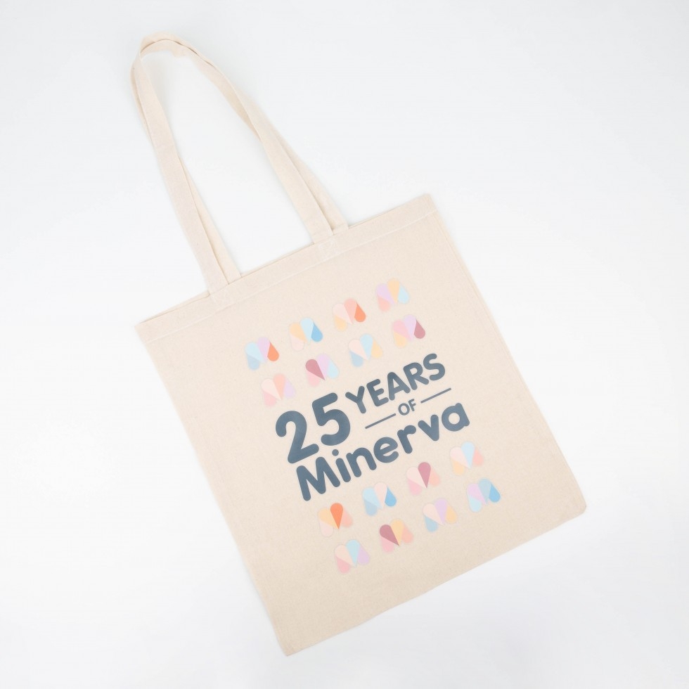 25 Years of Minerva Calico Bag