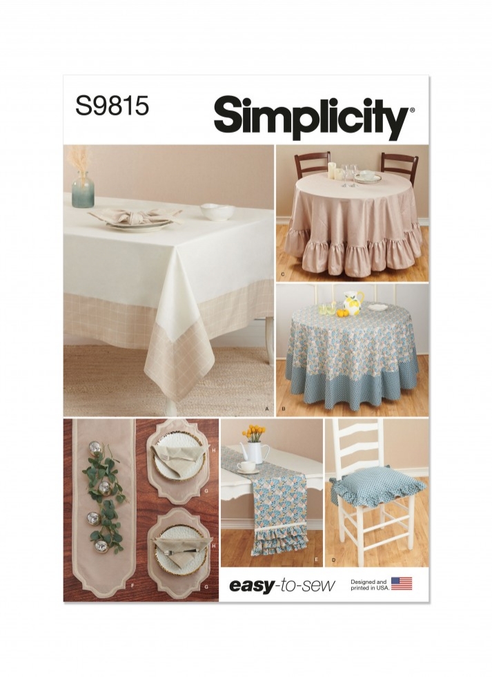 Simplicity Paper Sewing Pattern 9815