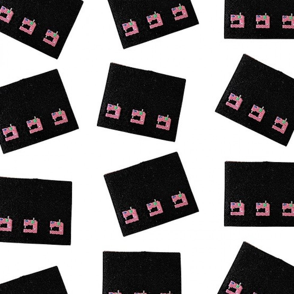 Sew Anonymous Pixel Sewing Machine Woven Labels