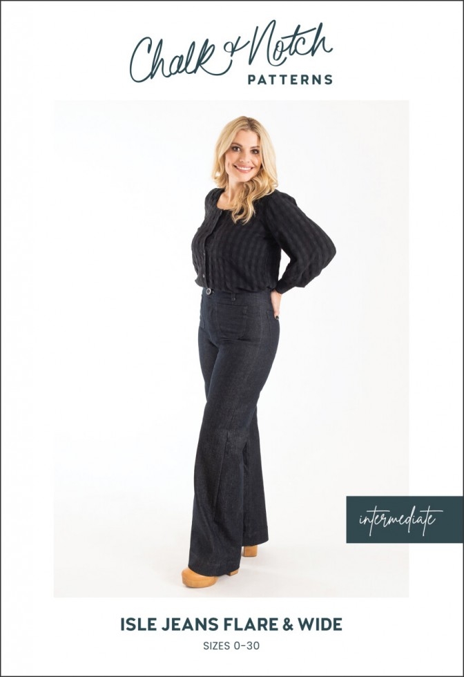 Chalk and Notch Paper Sewing Pattern Isle Jeans
