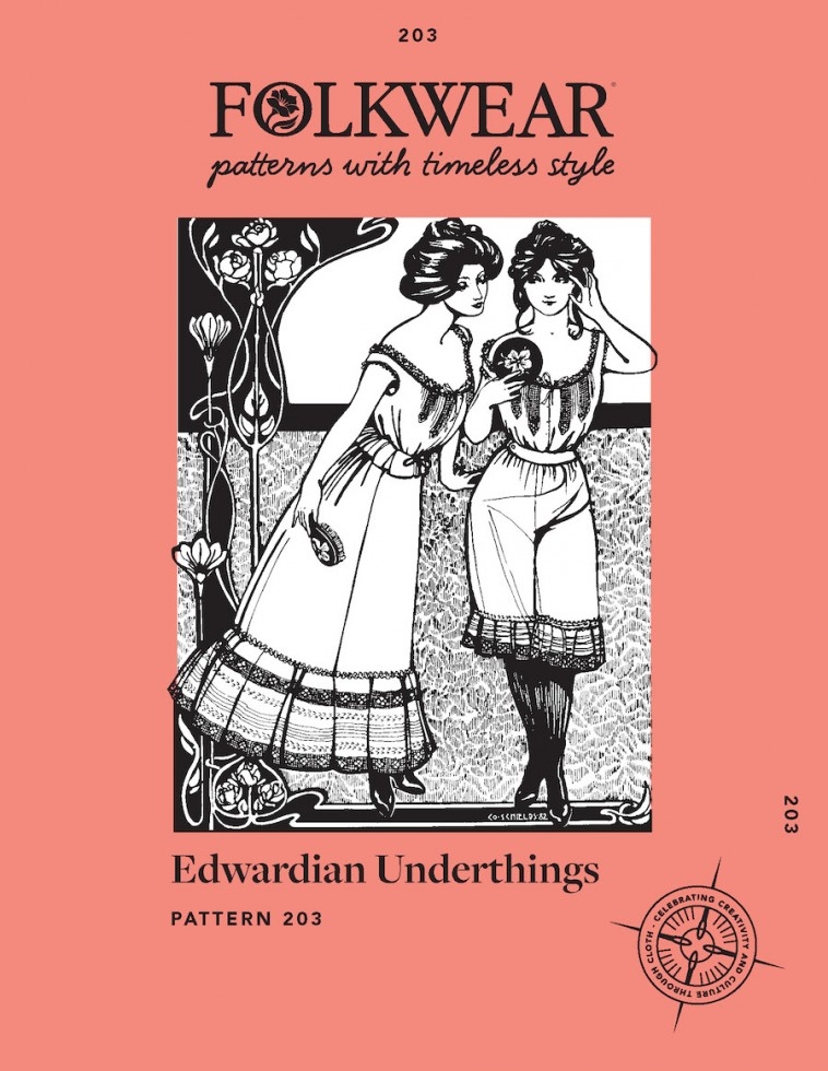 Folkwear Patterns Paper Sewing Pattern Edwardian Underthings
