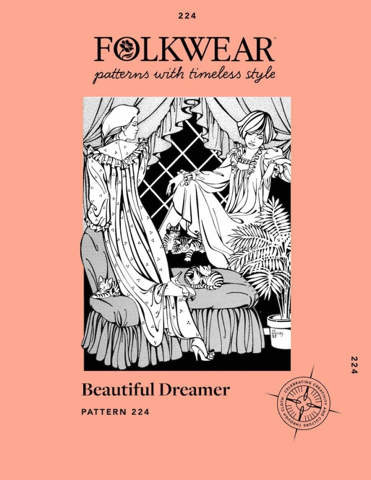 Folkwear Patterns Paper Sewing Pattern Beautiful Dreamer Dress