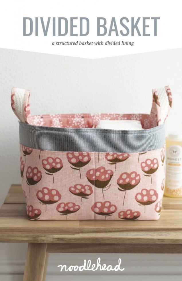 Noodlehead Paper Sewing Pattern Divided Basket