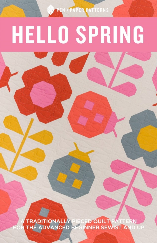 Pen + Paper Quilting Pattern Hello Spring