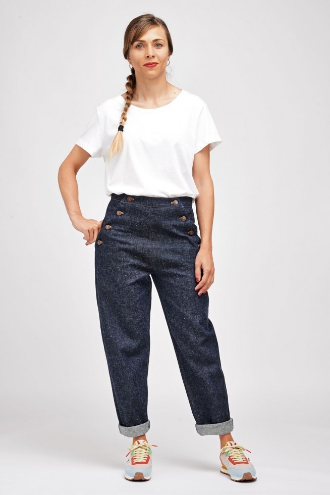 I AM Paper Sewing Pattern Nout Sailor Trousers