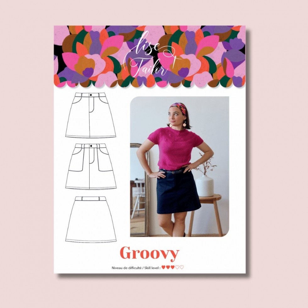 Lise Tailor Paper Sewing Pattern Groovy Skirt