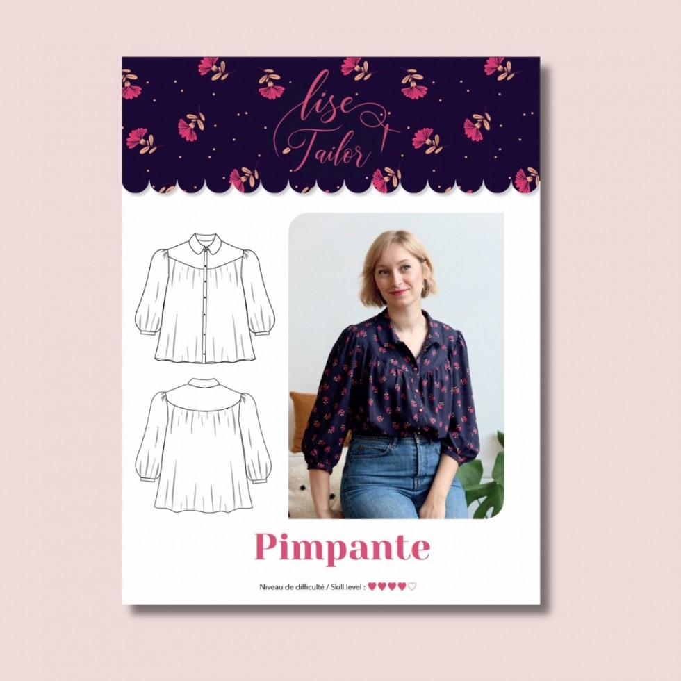 Lise Tailor Paper Sewing Pattern Pimpante Shirt