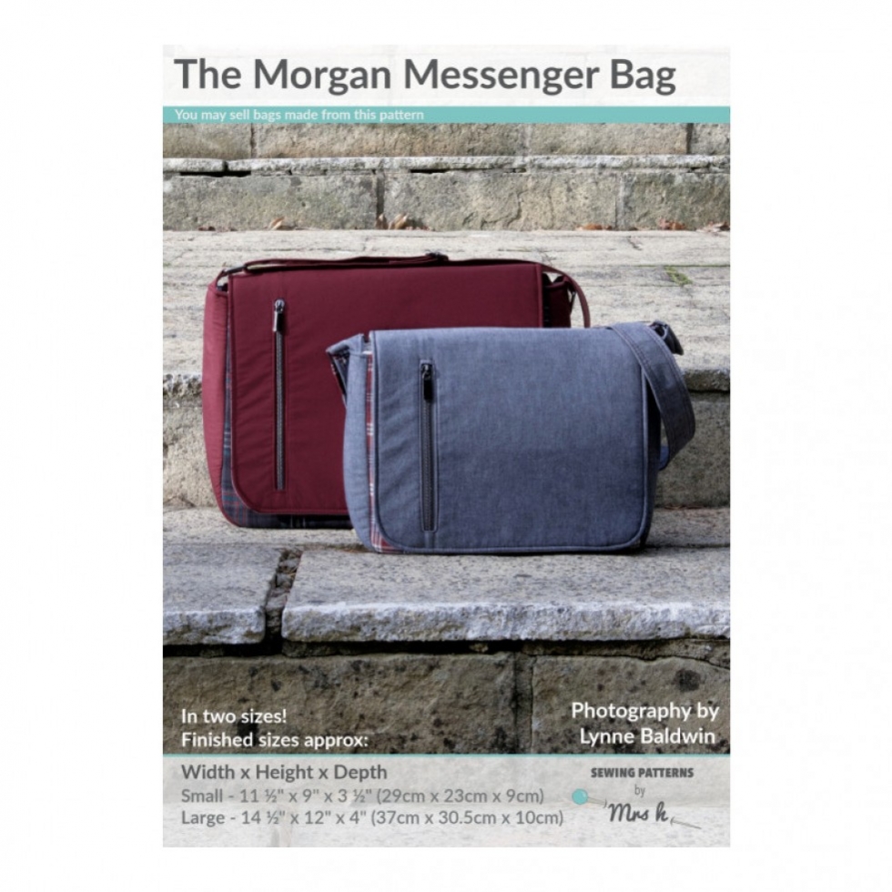 Mrs H Patterns Paper Sewing Pattern The Morgan Messenger Bag