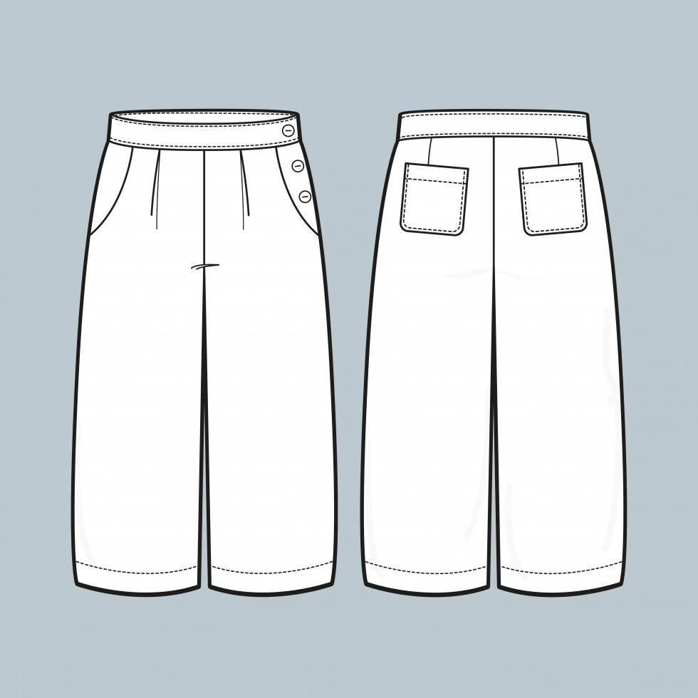 Sew Me Something Paper Sewing Pattern Winnie Culottes