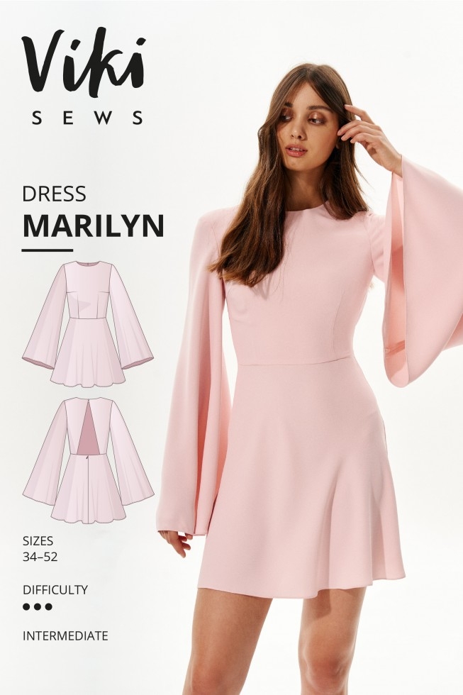 Vikisews Paper Sewing Pattern Marylin Dress