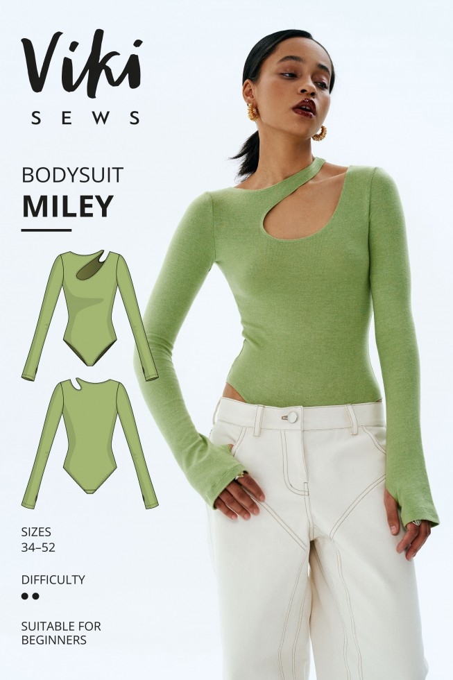 Vikisews Paper Sewing Pattern Miley Bodysuit