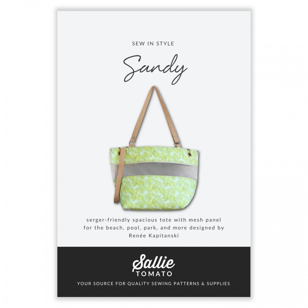 Sallie Tomato Paper Sewing Pattern Sandy Tote Bag