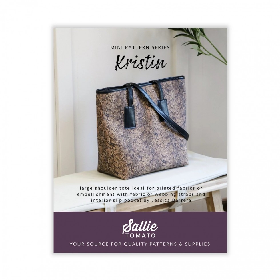 Sallie Tomato Paper Sewing Pattern Kristin Tote Bag