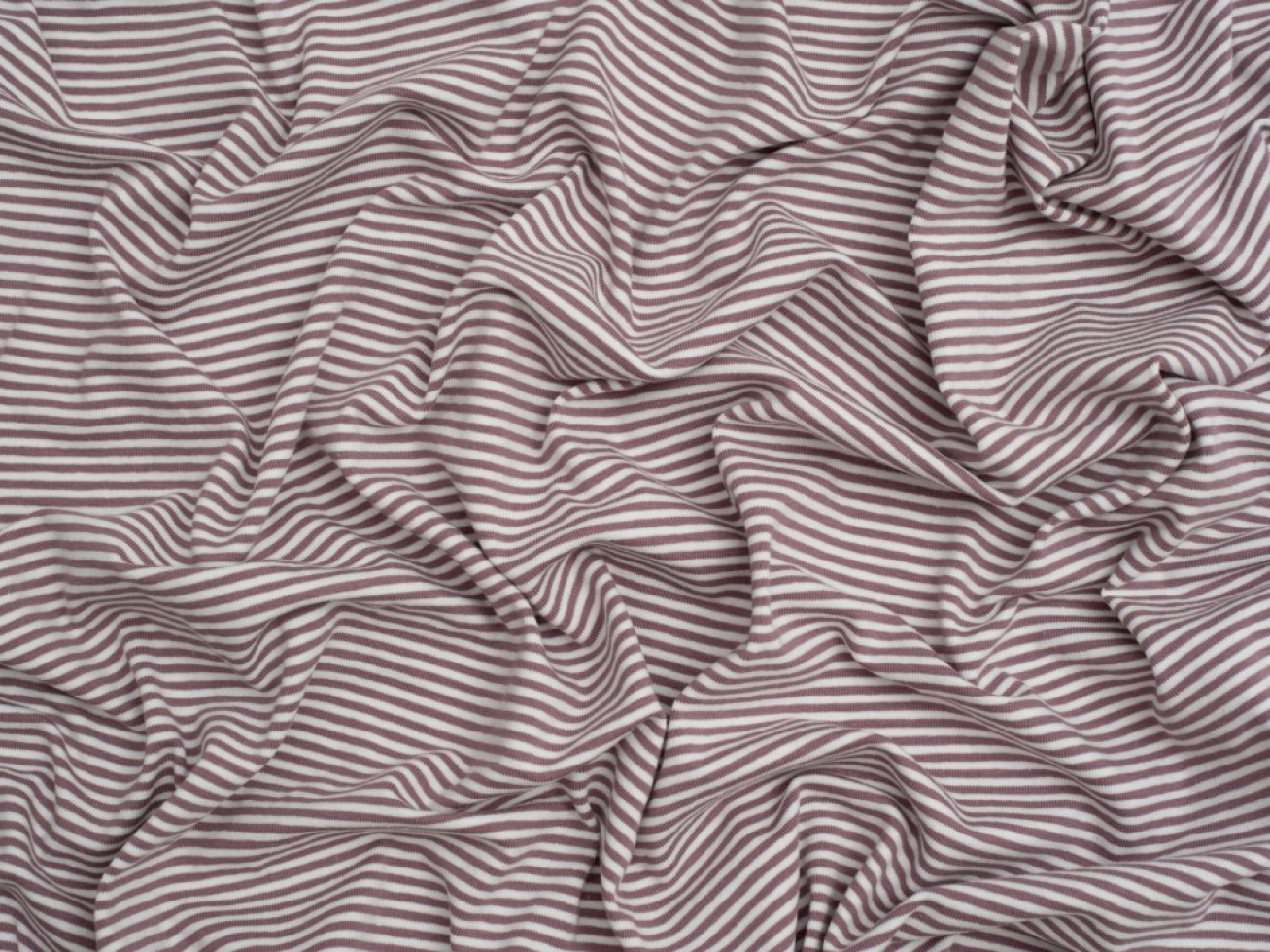 Minerva Core Range Baby Soft Yarn Dyed Cotton Jersey Stretch Knit Fabric Mauve