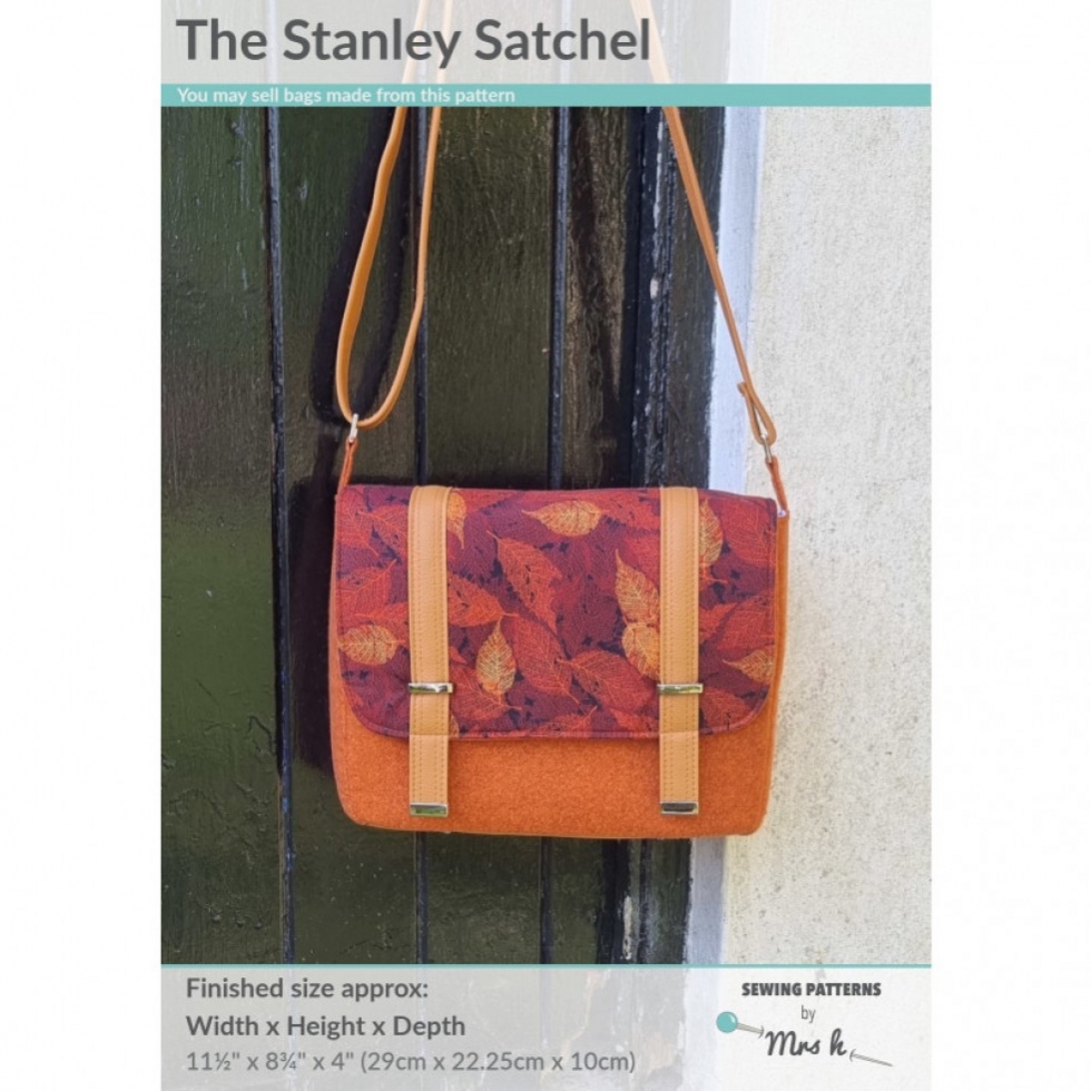 Mrs H Patterns Paper Sewing Pattern The Stanley Satchel