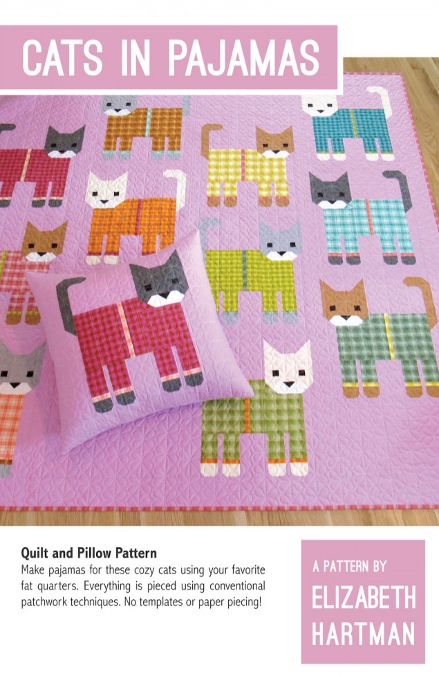 Elizabeth Hartman Quilting Pattern Cats In Pyjamas Quilt