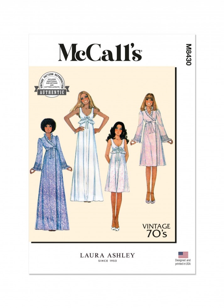 McCalls Paper Sewing Pattern 8430