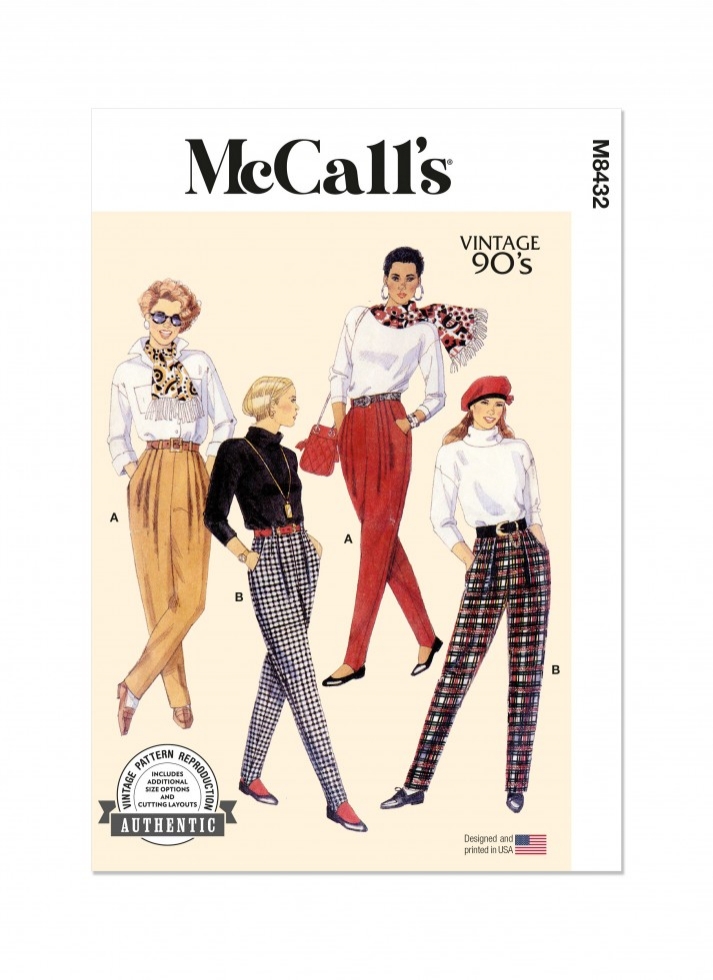 McCalls Paper Sewing Pattern 8432