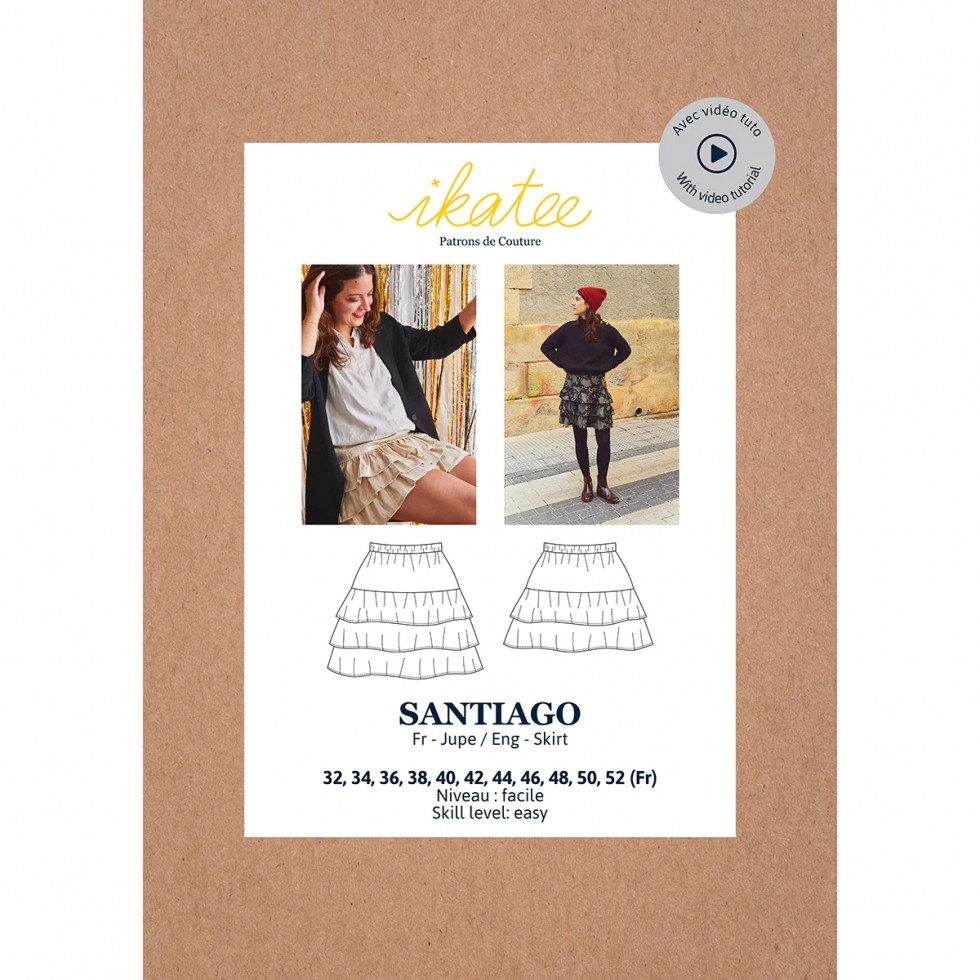 Ikatee Paper Sewing Pattern Santiago Skirt