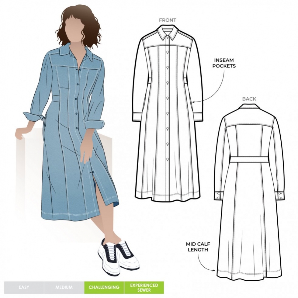 Style Arc Paper Sewing Pattern Tatum Dress