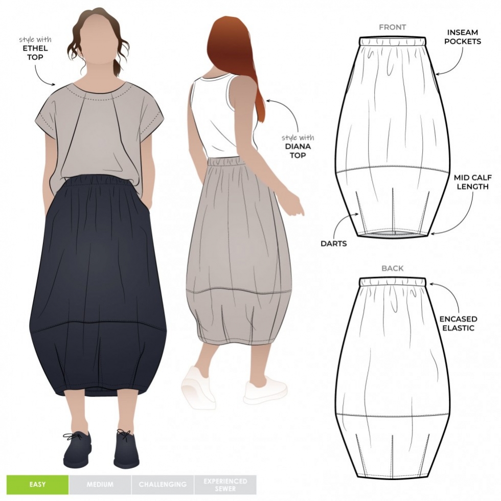 Style Arc Paper Sewing Pattern Ayla Skirt