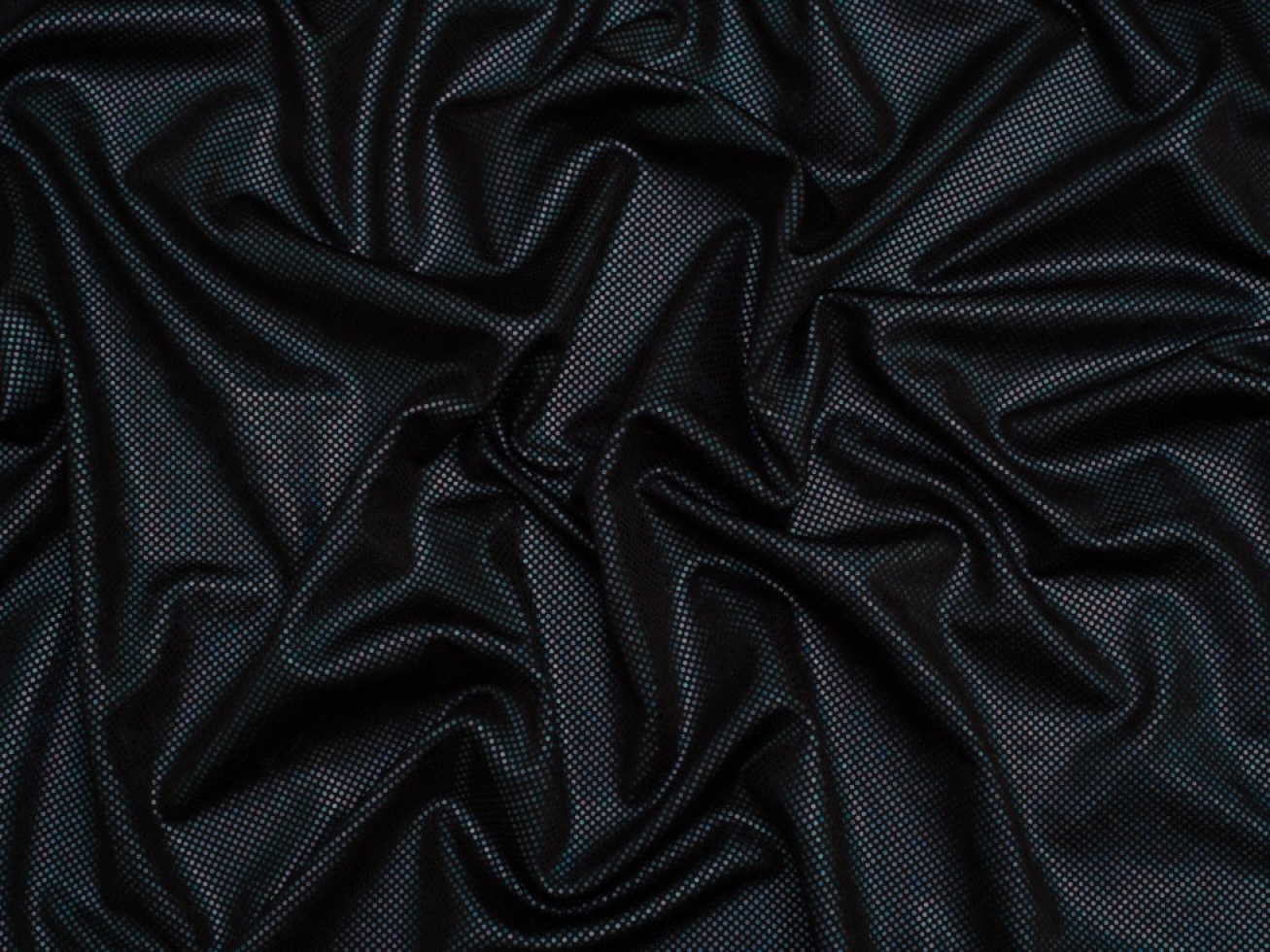 Minerva Core Range Hologram Dot ITY Silky Stretch Knit Fabric