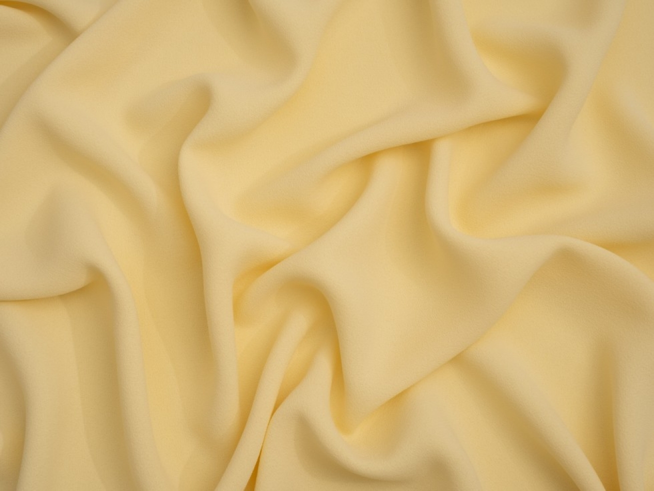 Minerva Core Range Heavy Triple Crepe Fabric Banana