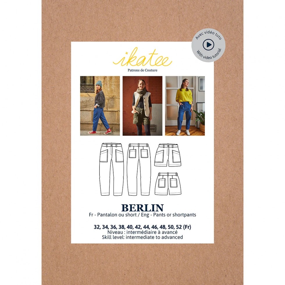 Ikatee Paper Sewing Pattern Berlin Pants & Shorts