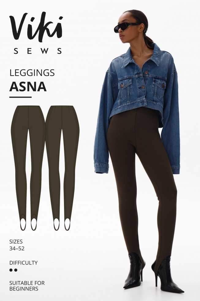 Vikisews Paper Sewing Pattern Asna Leggings
