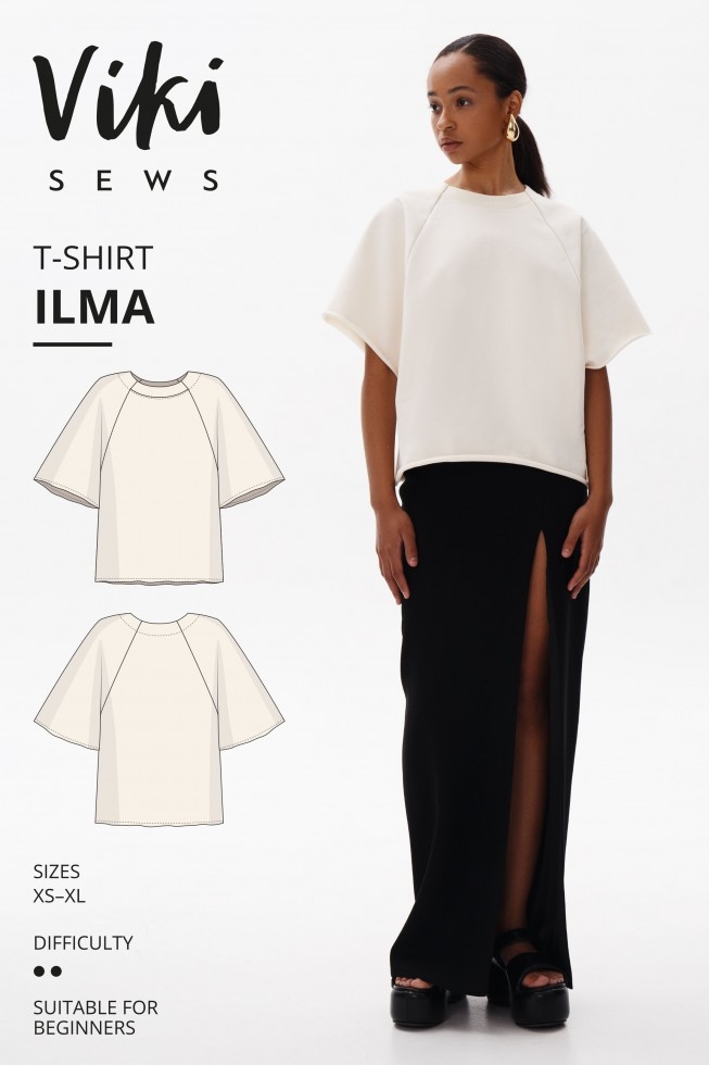 Vikisews Paper Sewing Pattern Ilma T Shirt