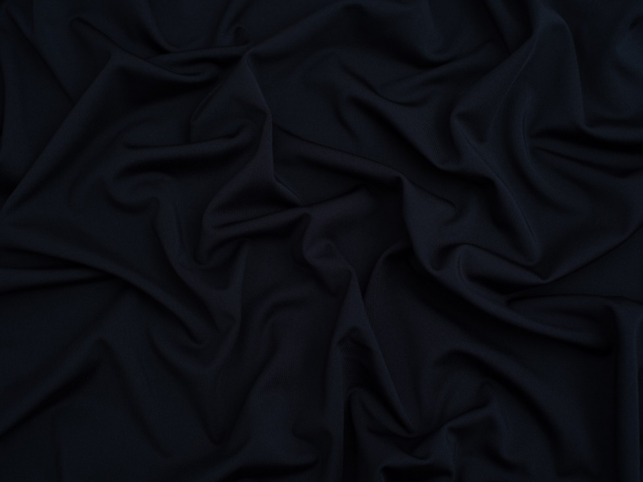 Minerva Core Range Sportswear Four Way Stretch Knit Fabric Navy Blue