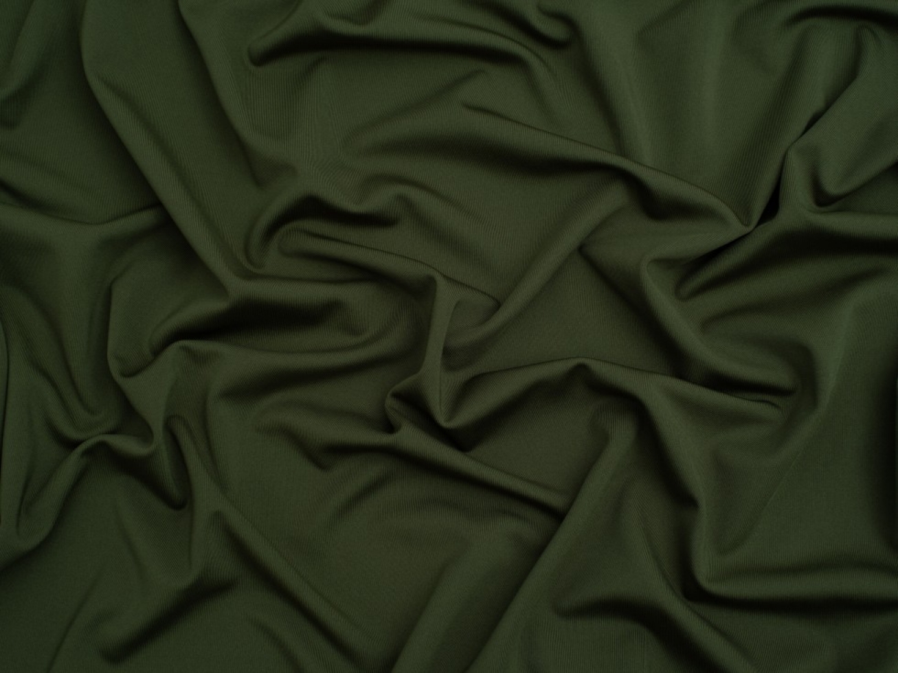 Minerva Core Range Sportswear Four Way Stretch Knit Fabric Khaki Green