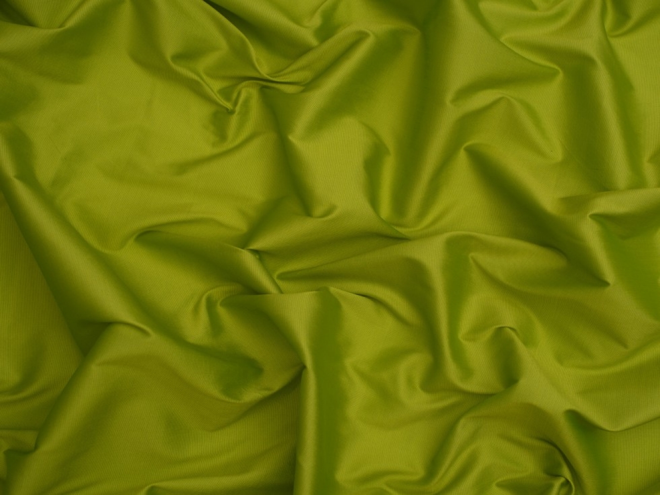 Minerva Core Range Faux Silk Effect Taffeta Fabric Lime Green