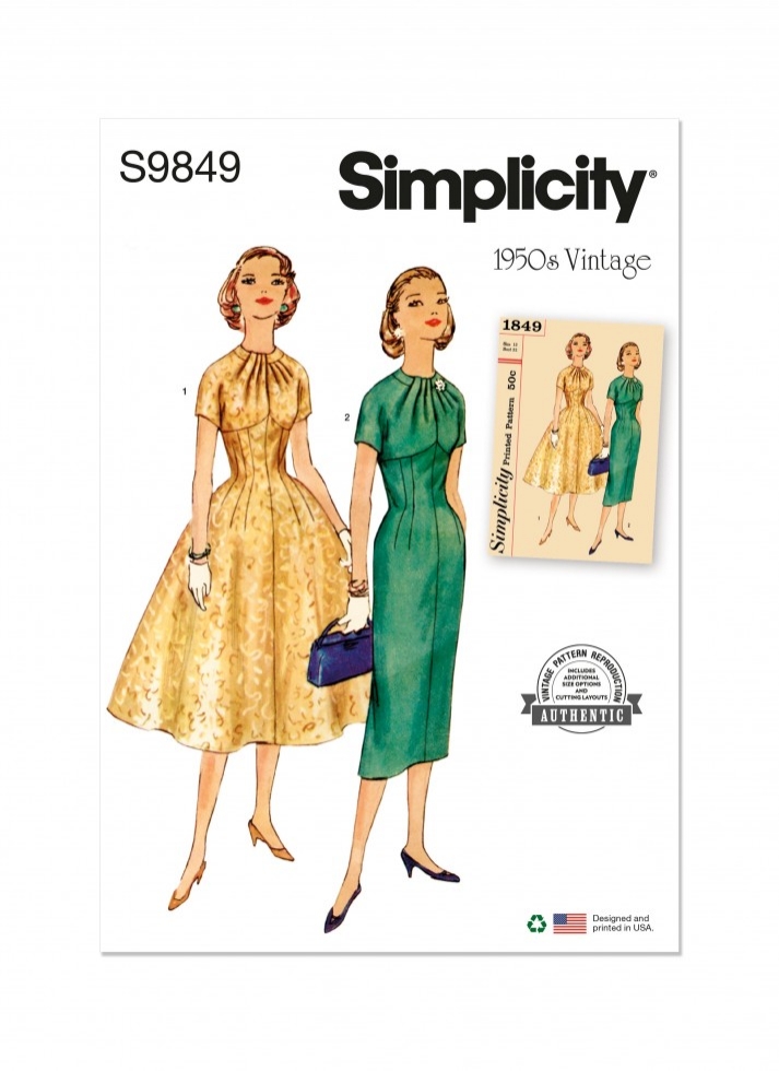 Simplicity Paper Sewing Pattern 9849